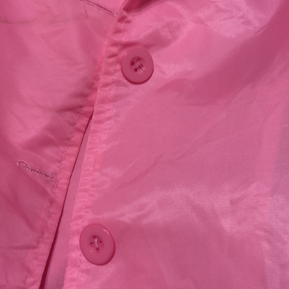 Large windbreaker Bright Pink Anti Social Club in black letters back 2 pockets - Picture 4 of 6